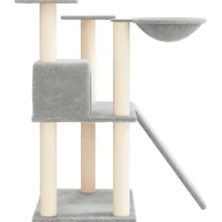 MAISON EXCLUSIVE - Arbre à chat avec griffoirs en sisal gris clair 83 cm