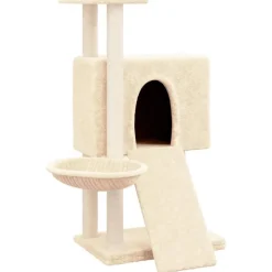 MAISON EXCLUSIVE - Arbre à chat avec griffoirs en sisal crème 96 cm
