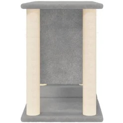 MAISON EXCLUSIVE - Arbre à chat avec griffoirs en sisal gris clair 50 cm