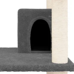 MAISON EXCLUSIVE - Arbre à chat avec griffoirs en sisal gris foncé 162 cm