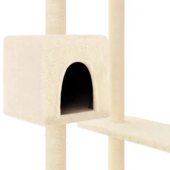 MAISON EXCLUSIVE - Arbre à chat avec griffoirs crème 82 cm