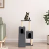 MAISON EXCLUSIVE - Arbre à chat avec griffoirs en sisal gris foncé 82 cm