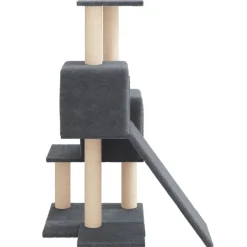 MAISON EXCLUSIVE - Arbre à chat avec griffoirs en sisal gris foncé 82 cm