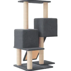 MAISON EXCLUSIVE - Arbre à chat avec griffoirs en sisal gris foncé 82 cm