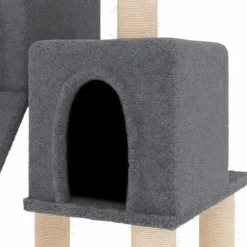 MAISON EXCLUSIVE - Arbre à chat avec griffoirs en sisal gris foncé 82 cm