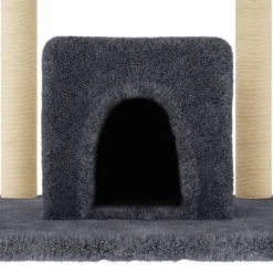 MAISON EXCLUSIVE - Arbre à chat avec griffoirs en sisal gris foncé 154 cm