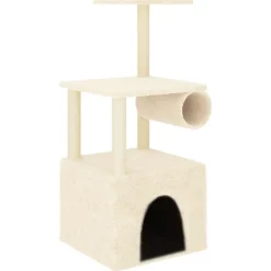 MAISON EXCLUSIVE - Arbre à chat avec griffoirs en sisal crème 109,5 cm