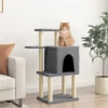 MAISON EXCLUSIVE - Arbre à chat avec griffoirs en sisal gris foncé 97 cm