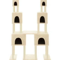 MAISON EXCLUSIVE - Arbre à chat avec griffoirs en sisal crème 199 cm