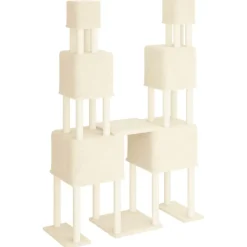 MAISON EXCLUSIVE - Arbre à chat avec griffoirs en sisal crème 199 cm