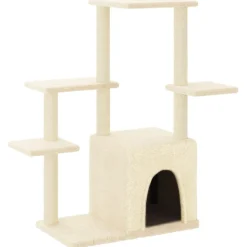 MAISON EXCLUSIVE - Arbre à chat avec griffoirs en sisal crème 97,5 cm