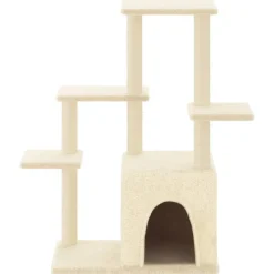 MAISON EXCLUSIVE - Arbre à chat avec griffoirs en sisal crème 97,5 cm