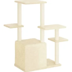 MAISON EXCLUSIVE - Arbre à chat avec griffoirs en sisal crème 97,5 cm