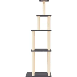 MAISON EXCLUSIVE - Arbre à chat avec griffoirs en sisal gris foncé 183 cm
