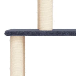 MAISON EXCLUSIVE - Arbre à chat avec griffoirs en sisal gris foncé 183 cm