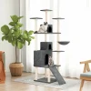 MAISON EXCLUSIVE - Arbre à chat avec griffoirs en sisal gris foncé 175 cm