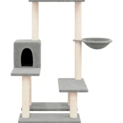 MAISON EXCLUSIVE - Arbre à chat avec griffoirs en sisal gris clair 94,5 cm