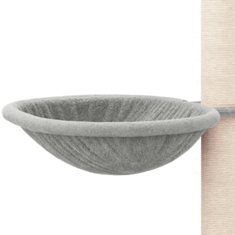 MAISON EXCLUSIVE - Arbre à chat avec griffoirs en sisal gris clair 94,5 cm