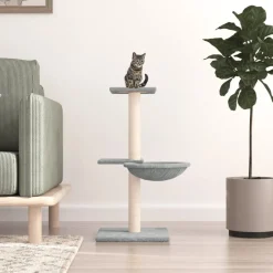 MAISON EXCLUSIVE - Arbre à chat avec griffoirs en sisal gris clair 72 cm