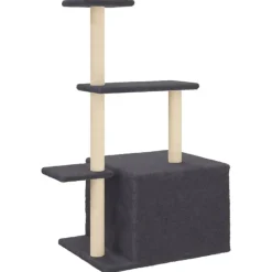 MAISON EXCLUSIVE - Arbre à chat avec griffoirs en sisal gris foncé 110 cm