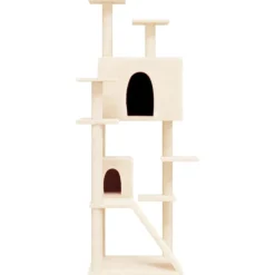 MAISON EXCLUSIVE - Arbre à chat avec griffoirs en sisal crème 153 cm