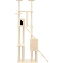 MAISON EXCLUSIVE - Arbre à chat avec griffoirs en sisal crème 190 cm