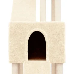 MAISON EXCLUSIVE - Arbre à chat avec griffoirs en sisal crème 190 cm