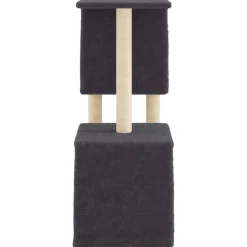 MAISON EXCLUSIVE - Arbre à chat avec griffoirs en sisal gris foncé 86 cm