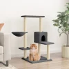 MAISON EXCLUSIVE - Arbre à chat avec griffoirs en sisal gris foncé 95 cm