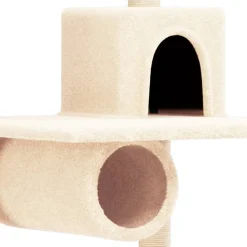 MAISON EXCLUSIVE - Arbre à chat avec griffoirs en sisal crème 168 cm