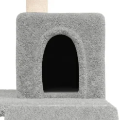 MAISON EXCLUSIVE - Arbre à chat avec griffoirs en sisal gris clair 82 cm