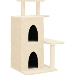 MAISON EXCLUSIVE - Arbre à chat avec griffoirs en sisal crème 97 cm