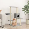 MAISON EXCLUSIVE - Arbre à chat avec griffoirs en sisal gris clair 95 cm