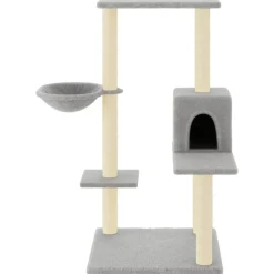 MAISON EXCLUSIVE - Arbre à chat avec griffoirs en sisal gris clair 95 cm