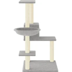 MAISON EXCLUSIVE - Arbre à chat avec griffoirs en sisal gris clair 95 cm