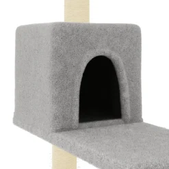 MAISON EXCLUSIVE - Arbre à chat avec griffoirs en sisal gris clair 95 cm