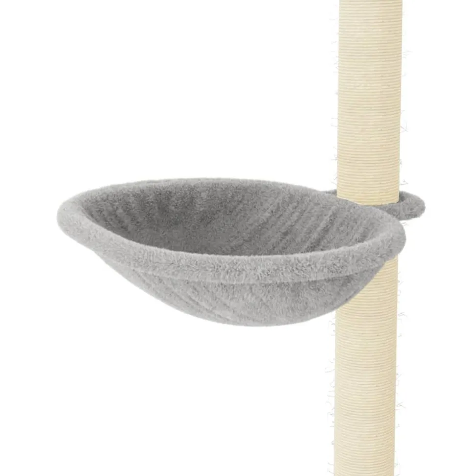 MAISON EXCLUSIVE - Arbre à chat avec griffoirs en sisal gris clair 95 cm