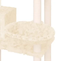 MAISON EXCLUSIVE - Arbre à chat avec griffoirs en sisal crème 131 cm