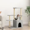 MAISON EXCLUSIVE - Arbre à chat avec griffoirs en sisal gris clair 97,5 cm