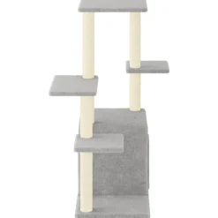 MAISON EXCLUSIVE - Arbre à chat avec griffoirs en sisal gris clair 97,5 cm