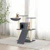 MAISON EXCLUSIVE - Arbre à chat avec griffoirs en sisal gris foncé 83 cm