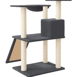MAISON EXCLUSIVE - Arbre à chat avec griffoirs en sisal gris foncé 83 cm