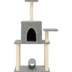 MAISON EXCLUSIVE - Arbre à chat avec griffoirs en sisal gris clair 122 cm