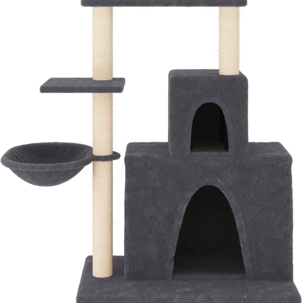 MAISON EXCLUSIVE - Arbre à chat avec griffoirs en sisal gris foncé 83 cm
