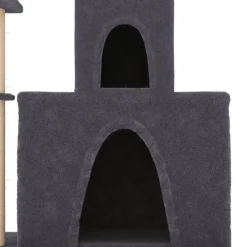 MAISON EXCLUSIVE - Arbre à chat avec griffoirs en sisal gris foncé 83 cm