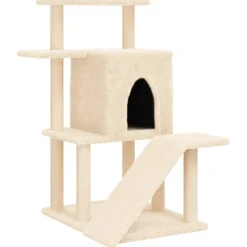 MAISON EXCLUSIVE - Arbre à chat avec griffoirs en sisal crème 97 cm