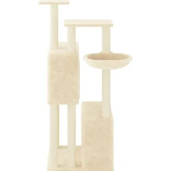 MAISON EXCLUSIVE - Arbre à chat avec griffoirs en sisal crème 122 cm