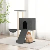 MAISON EXCLUSIVE - Arbre à chat avec griffoirs en sisal gris foncé 96 cm