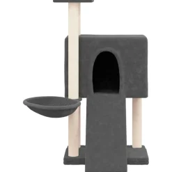 MAISON EXCLUSIVE - Arbre à chat avec griffoirs en sisal gris foncé 96 cm