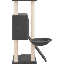 MAISON EXCLUSIVE - Arbre à chat avec griffoirs en sisal gris foncé 96 cm